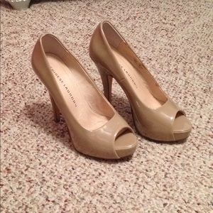 Chinese Laundry Tan Peep Toe Pump